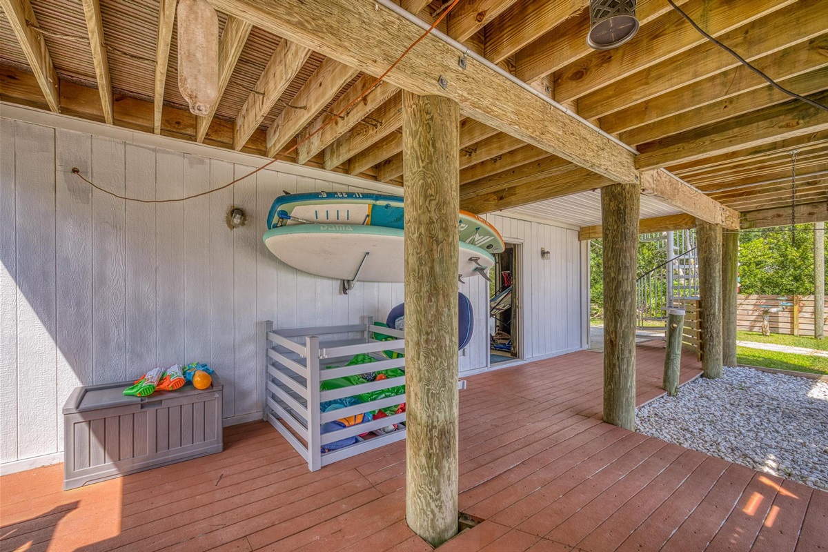 Toys and paddle boards