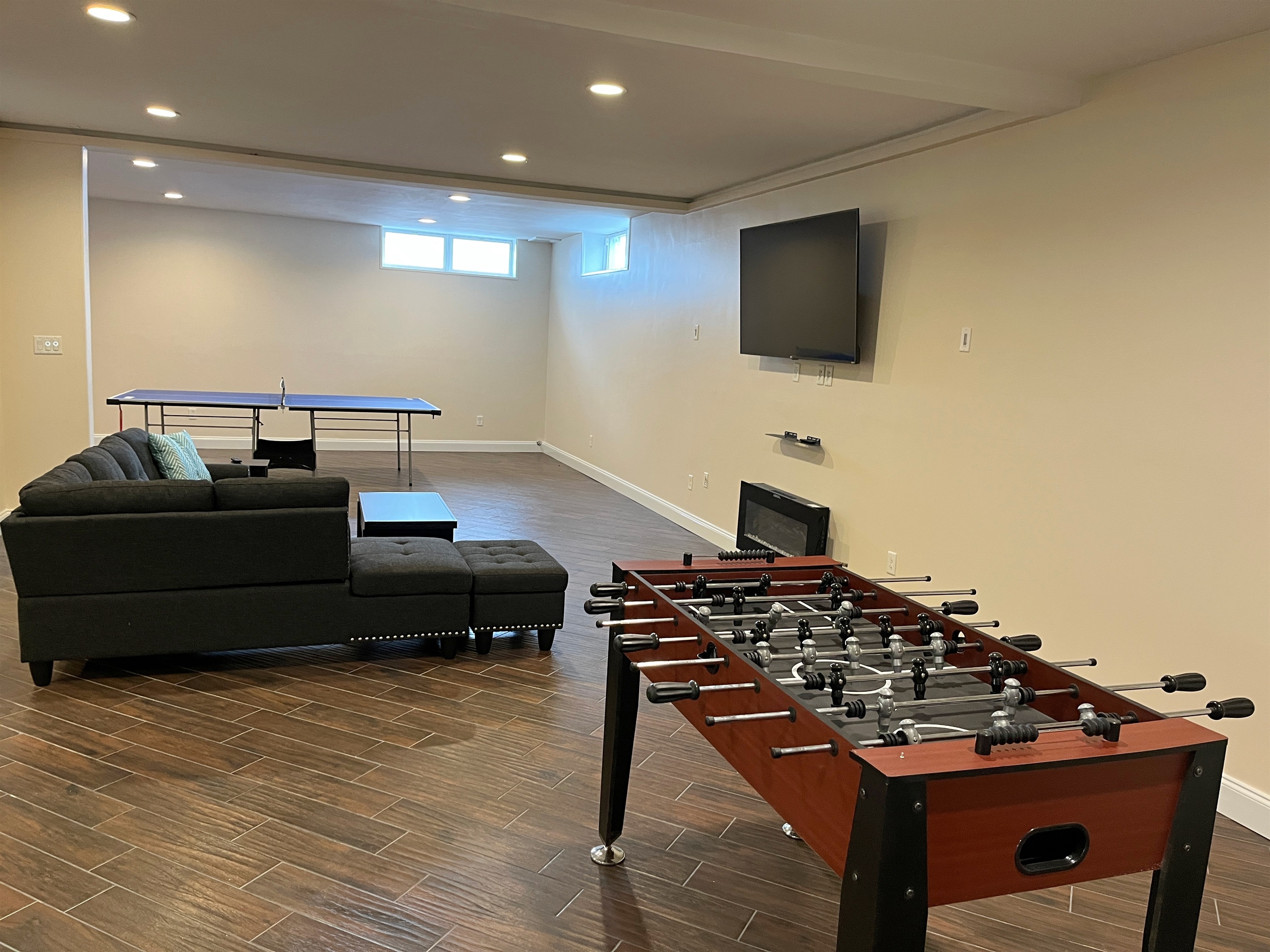 Lower level gameroom