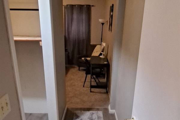 Spacious and organized—our closet provides plenty of room to store and neatly arrange your belongings.
