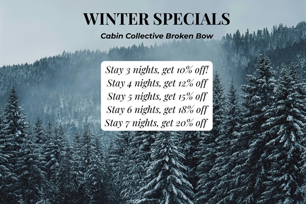 Ask us about our Winter specials!