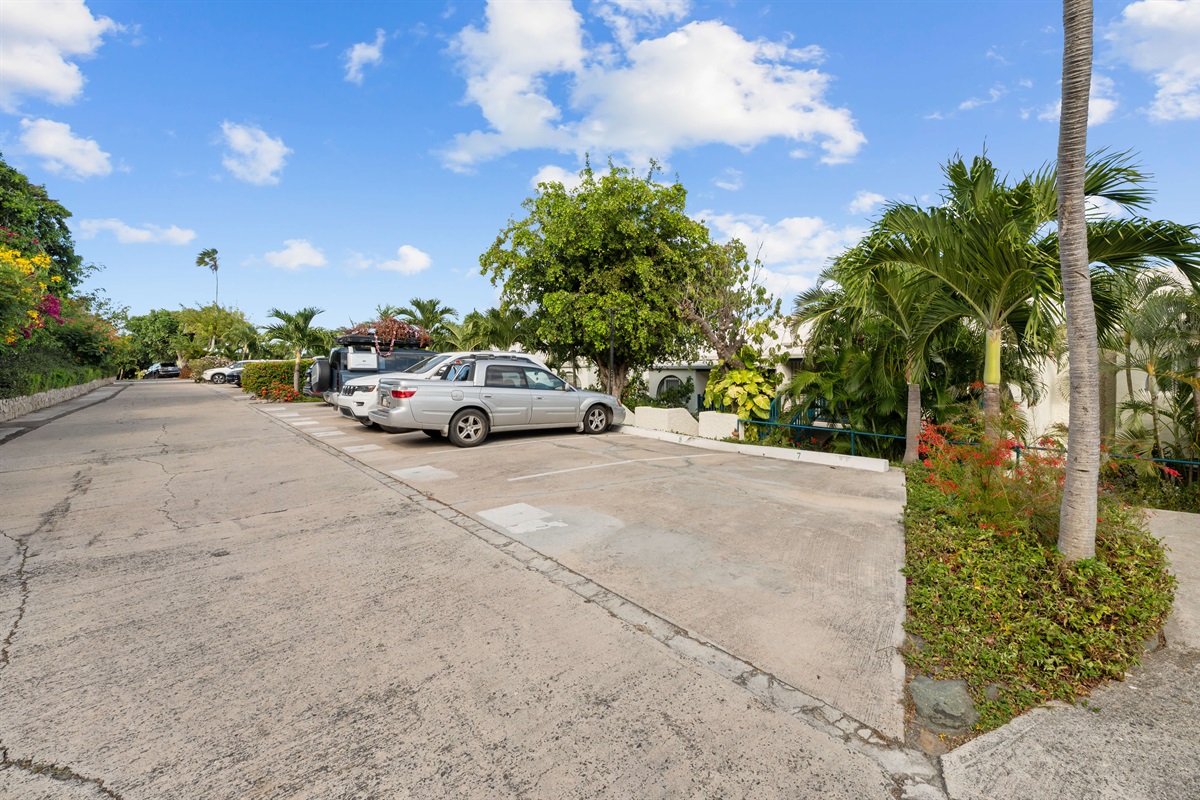 The condo comes with one parking spot.