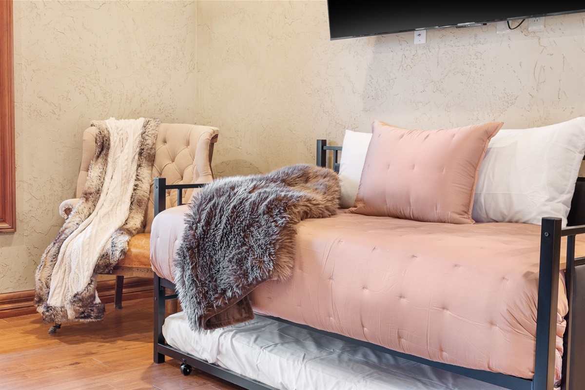 Master bedroom daybed and trundle