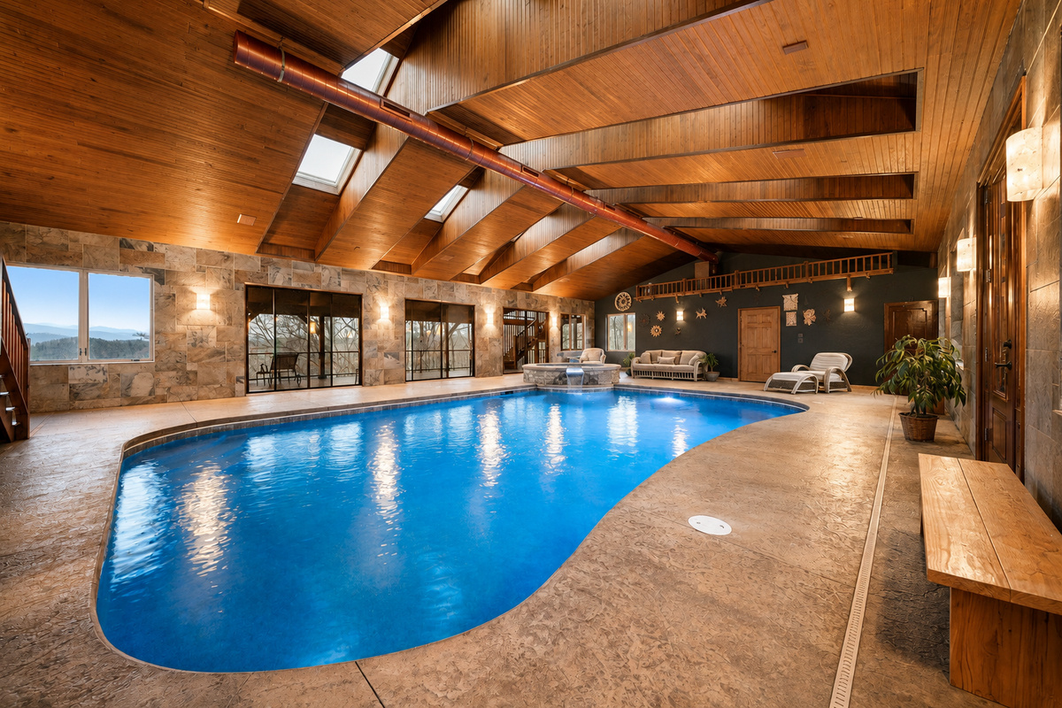{Canopy Club} A private indoor pool in the heart of Pisgah Forest — because mountain getaways should be just as unforgettable after the hike. Prelaunch rates are live for early guests before the full reveal.
