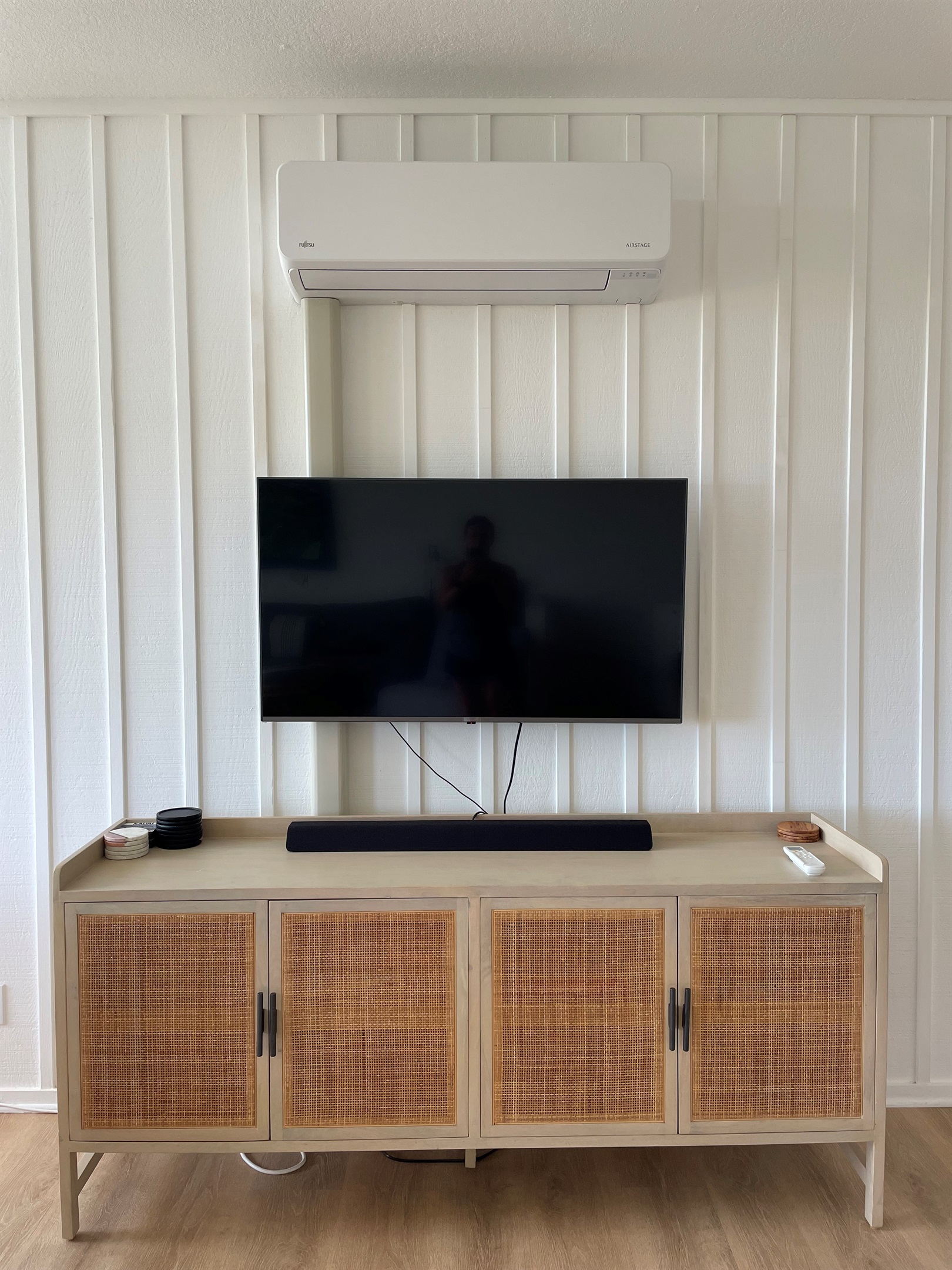 Our new mini-split AC keeps you cool in all 3 rooms