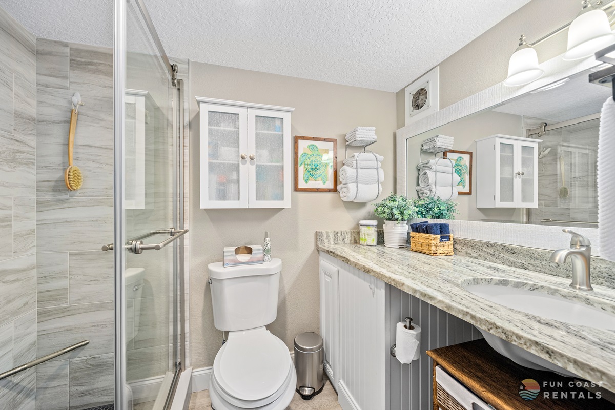Full Bathroom with Granite