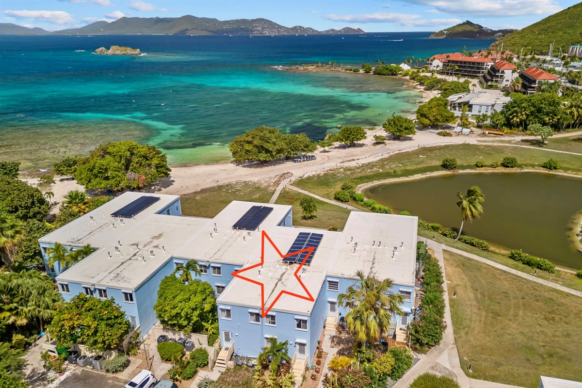 You're in A building, the closest to Sapphire Beach at Crystal Cove.