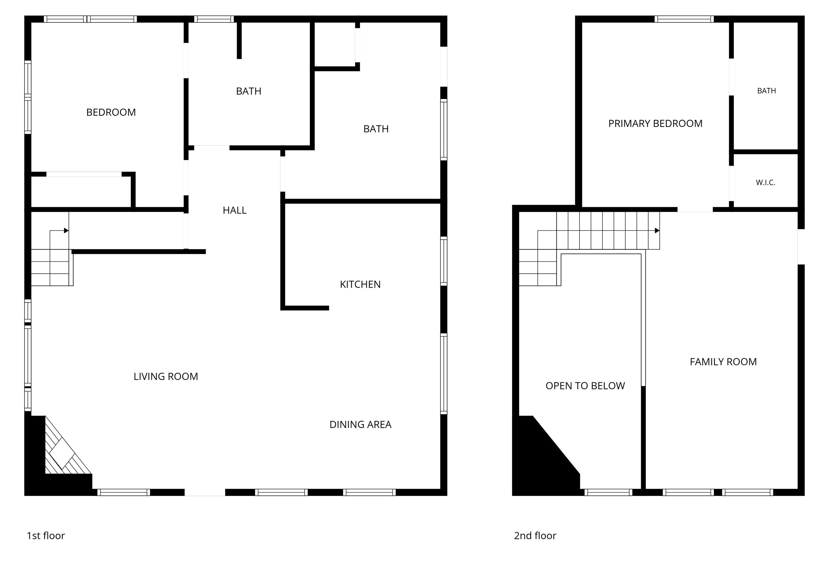 Floor Plan 2 levels