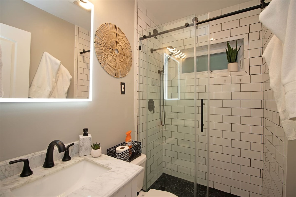 Updated Baths with walk-in Shower