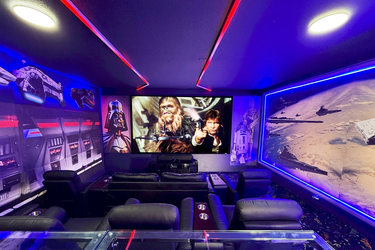 Star Wars Theme Movie Theater - 155" Screen - Surround Sound