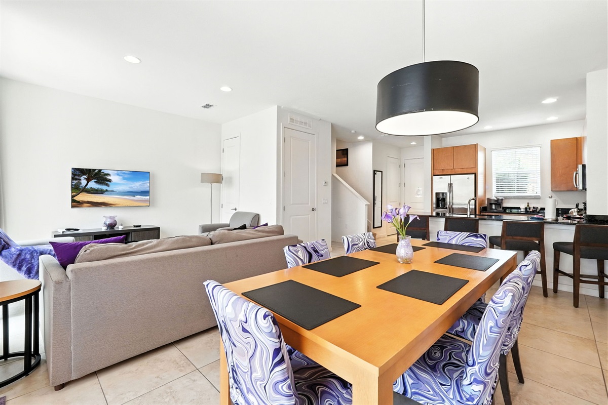 Plenty of room for dining