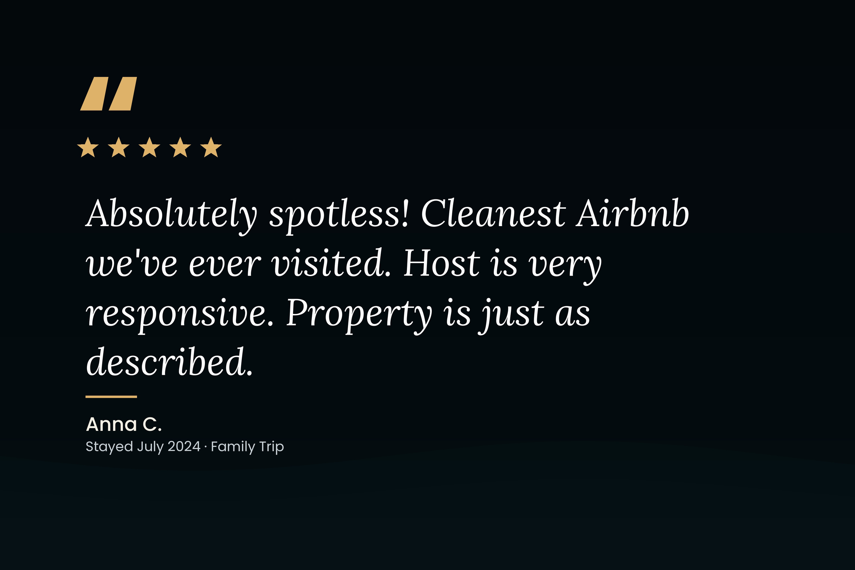 Guests keep saying it: spotlessly clean, exactly as pictured, and a host who answers fast.