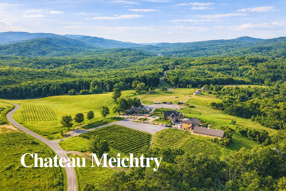 A short drive leads you to Ch&acirc;teau Meichtry, an elegant, family-owned vineyard offering tastings, views, and a true taste of Ellijay