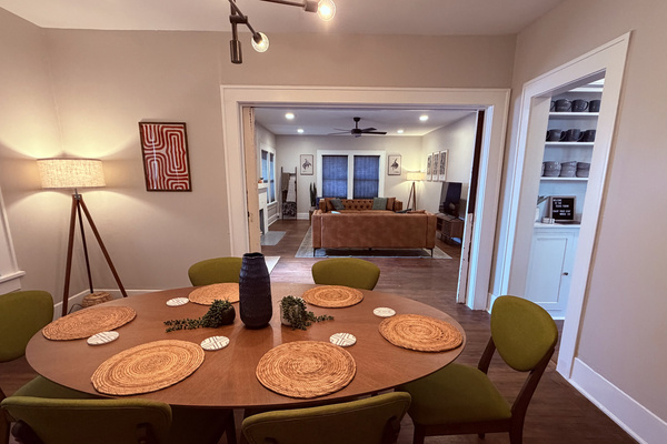 View from Dining to Living