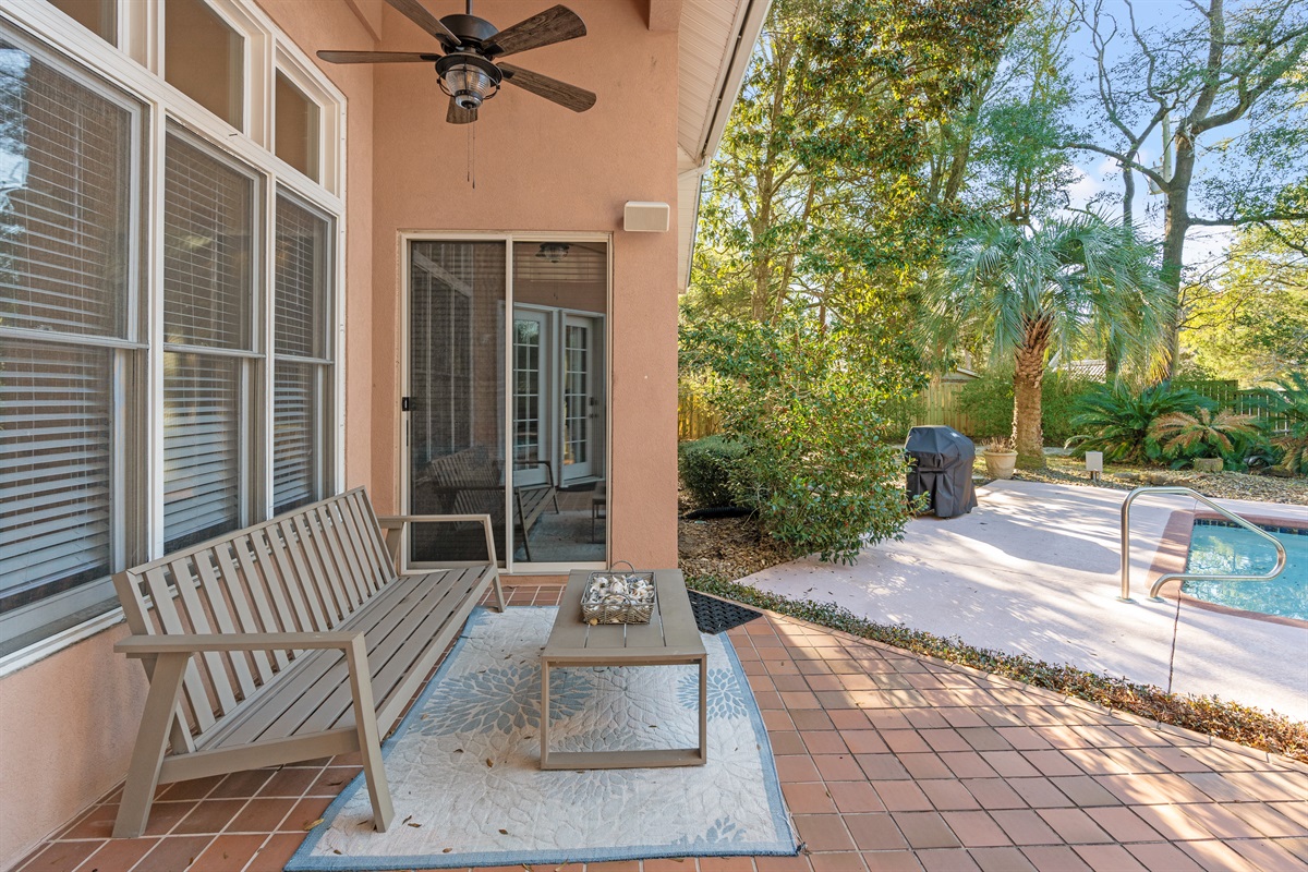 Quiet area to sit and enjoy the view