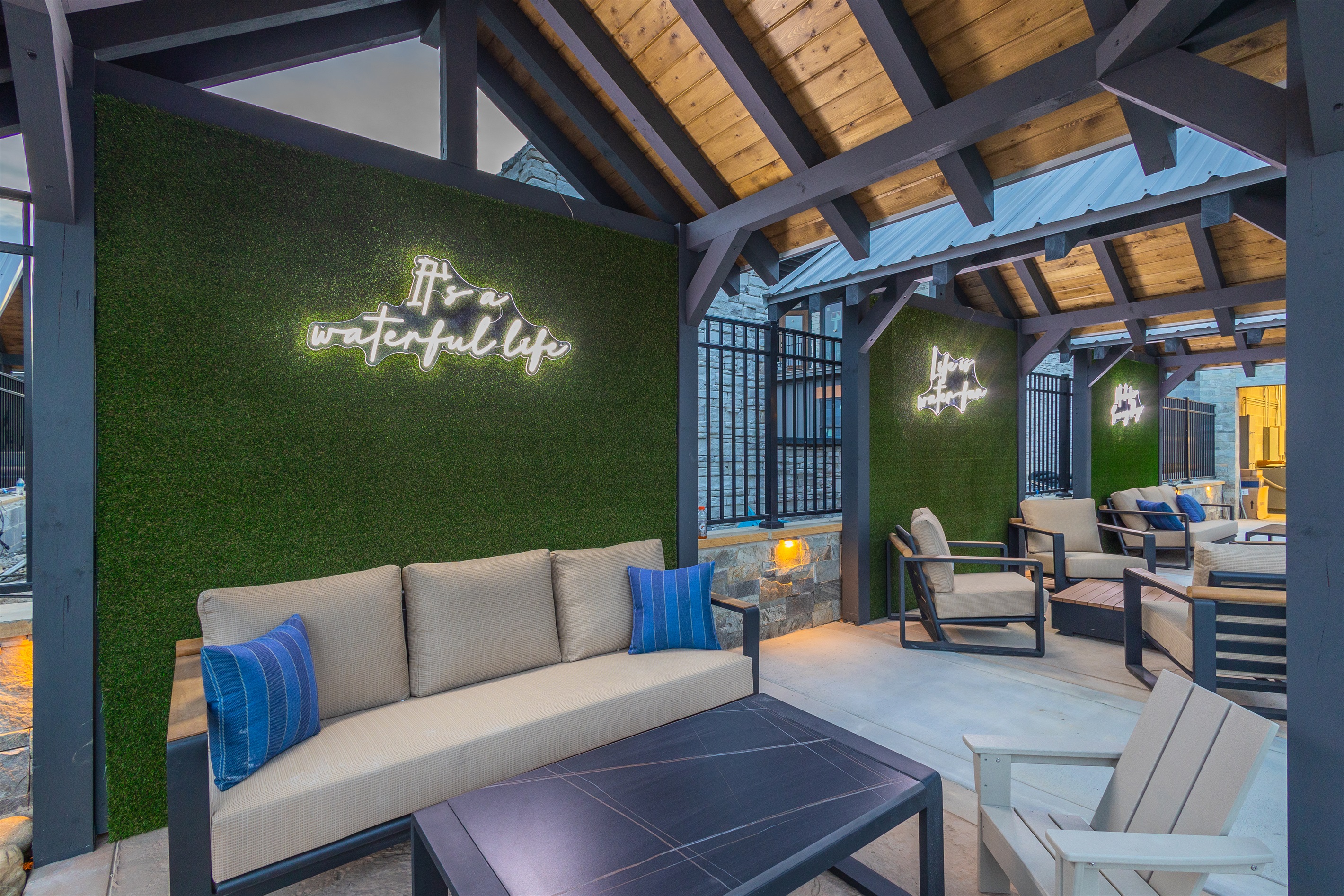 Grab a cabana and sit back and relax.