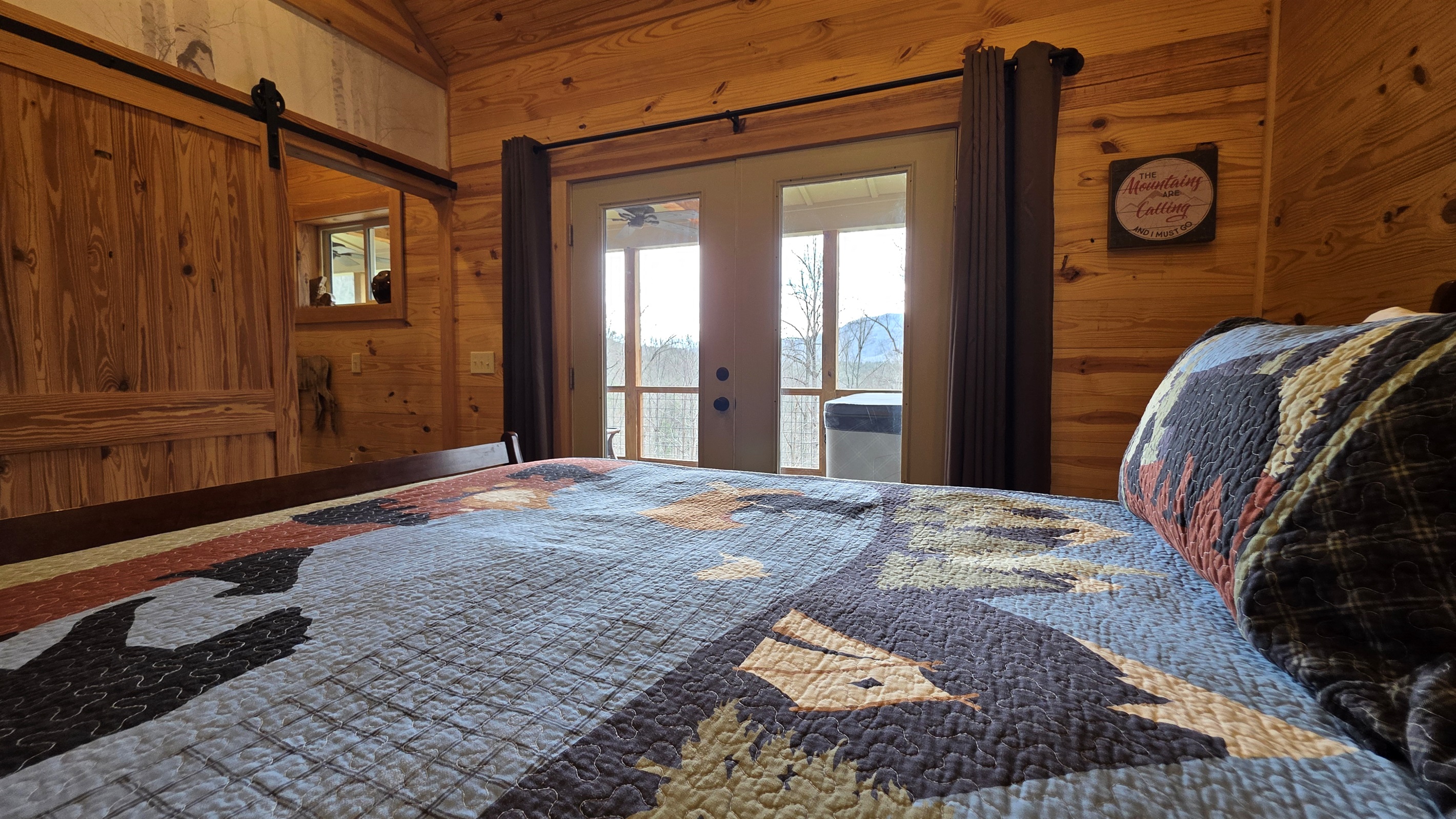 Nice view while laying in bed,