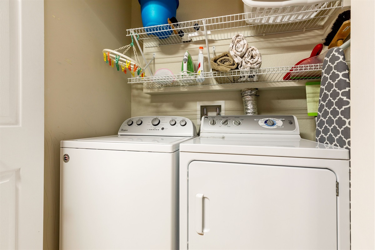 Laundry area for your use