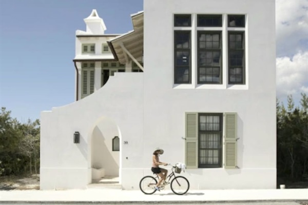 Rent bikes to bike around town and enjoy the ocean breeze.  Alys Beach is a mini version of Greece. :)