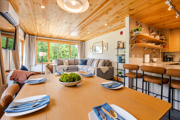Open concept layout