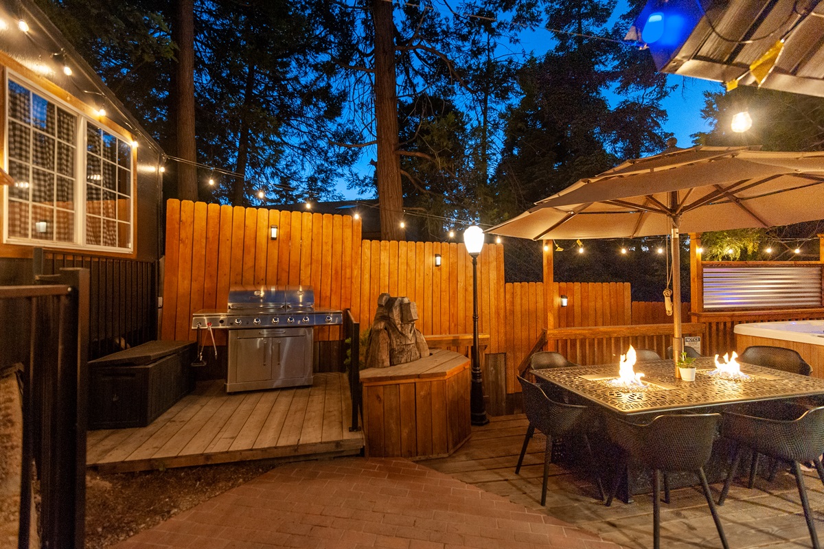 Our awesome barbecue deck