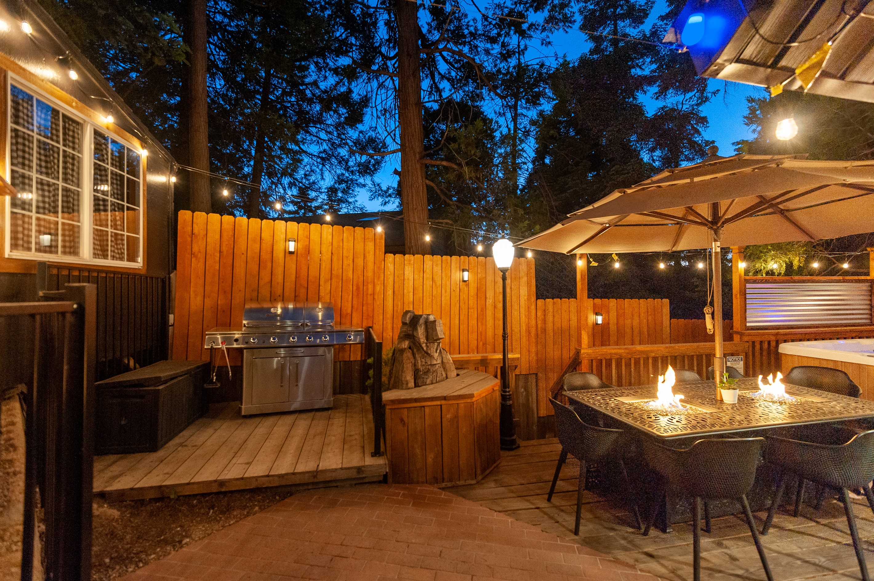 Our awesome barbecue deck