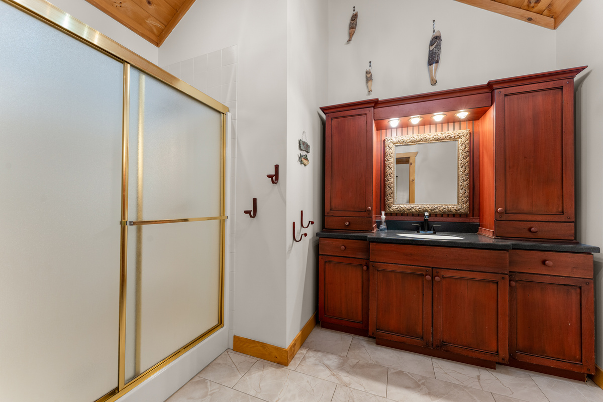 Bathroom #1 located off of master bedroom.