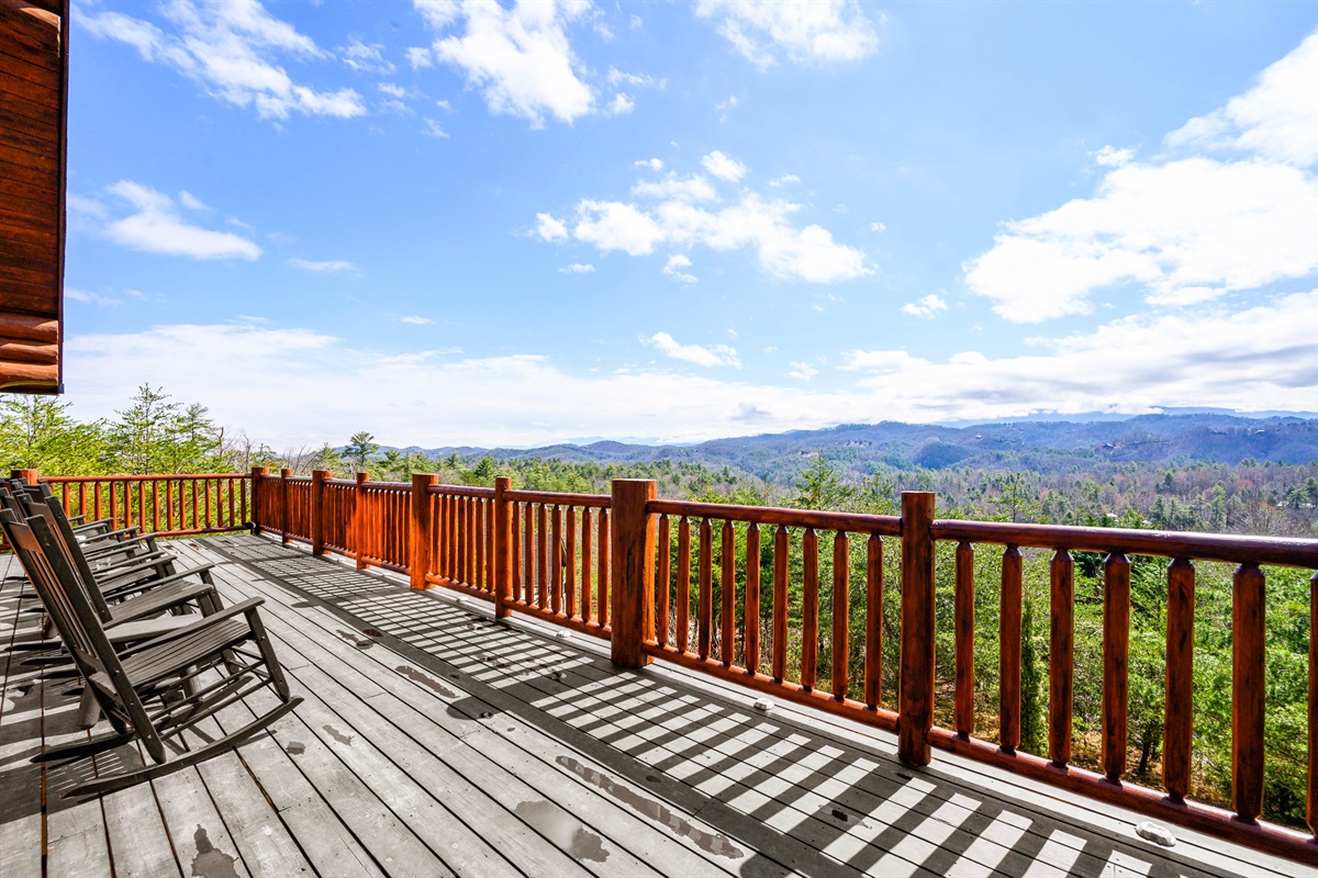 Take in the Views: Soak up the Scenery on a Spacious Deck