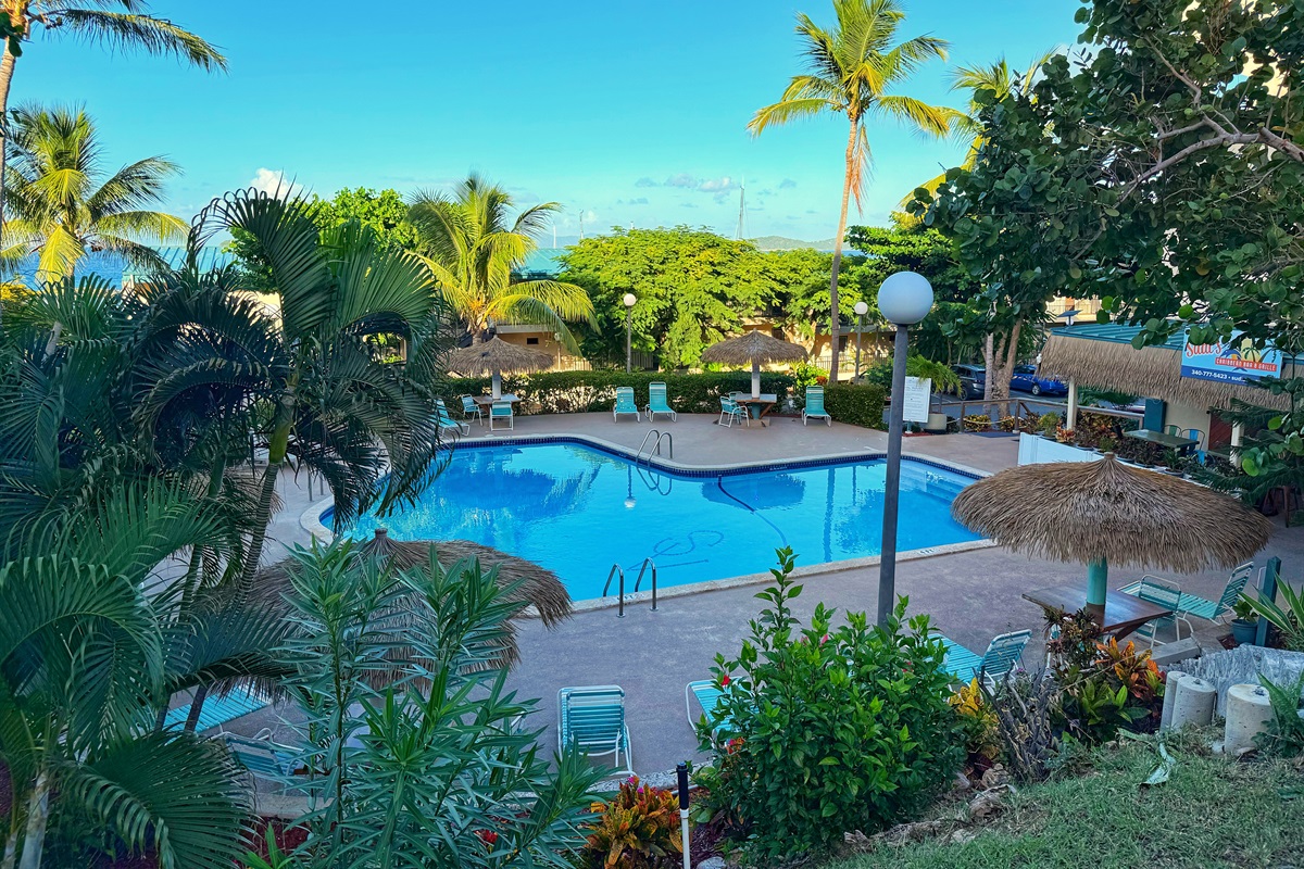 You are just a 3 minute walk away from the second pool at Sapphire Village.