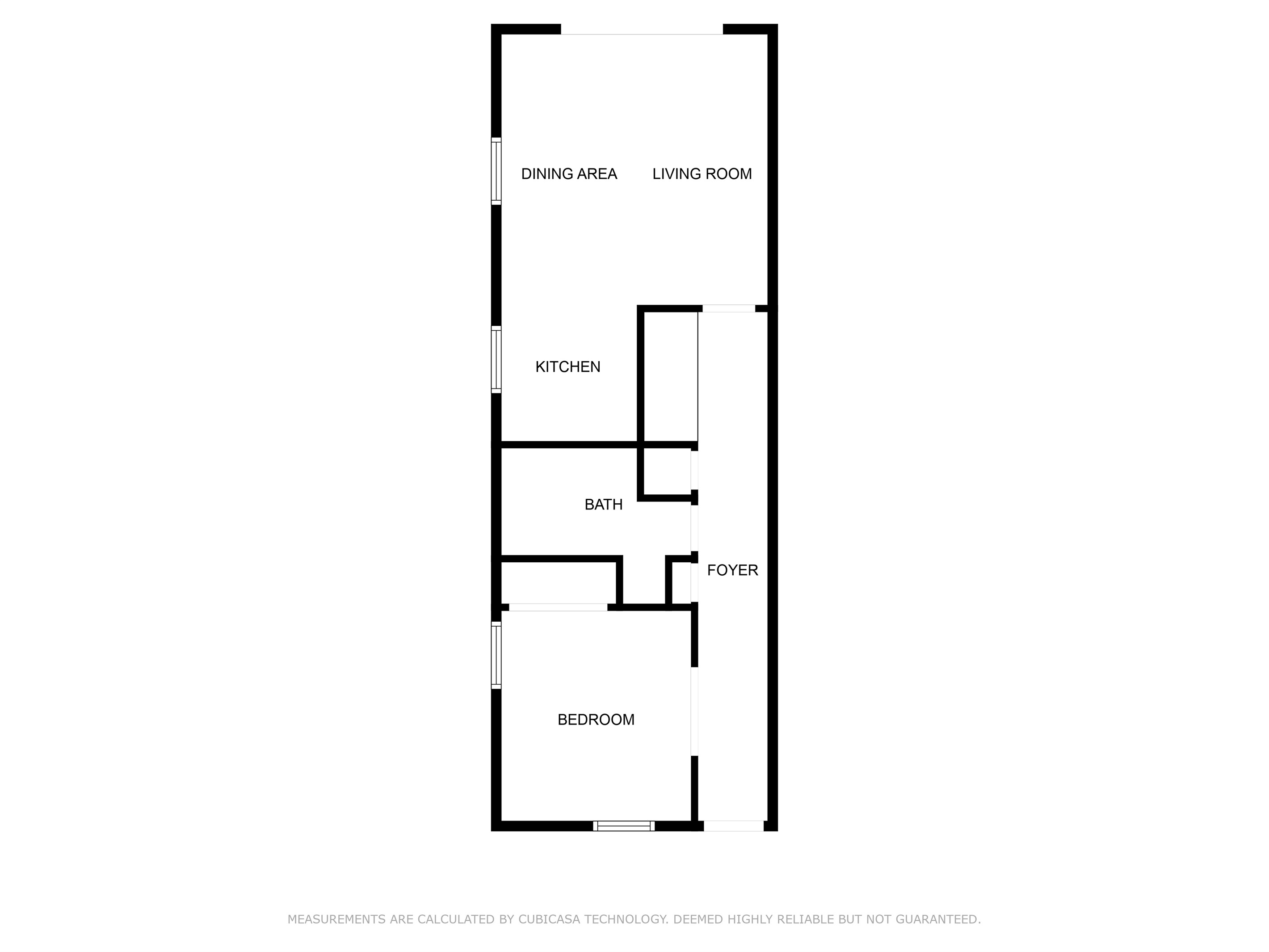Floor Plan of Unit 101