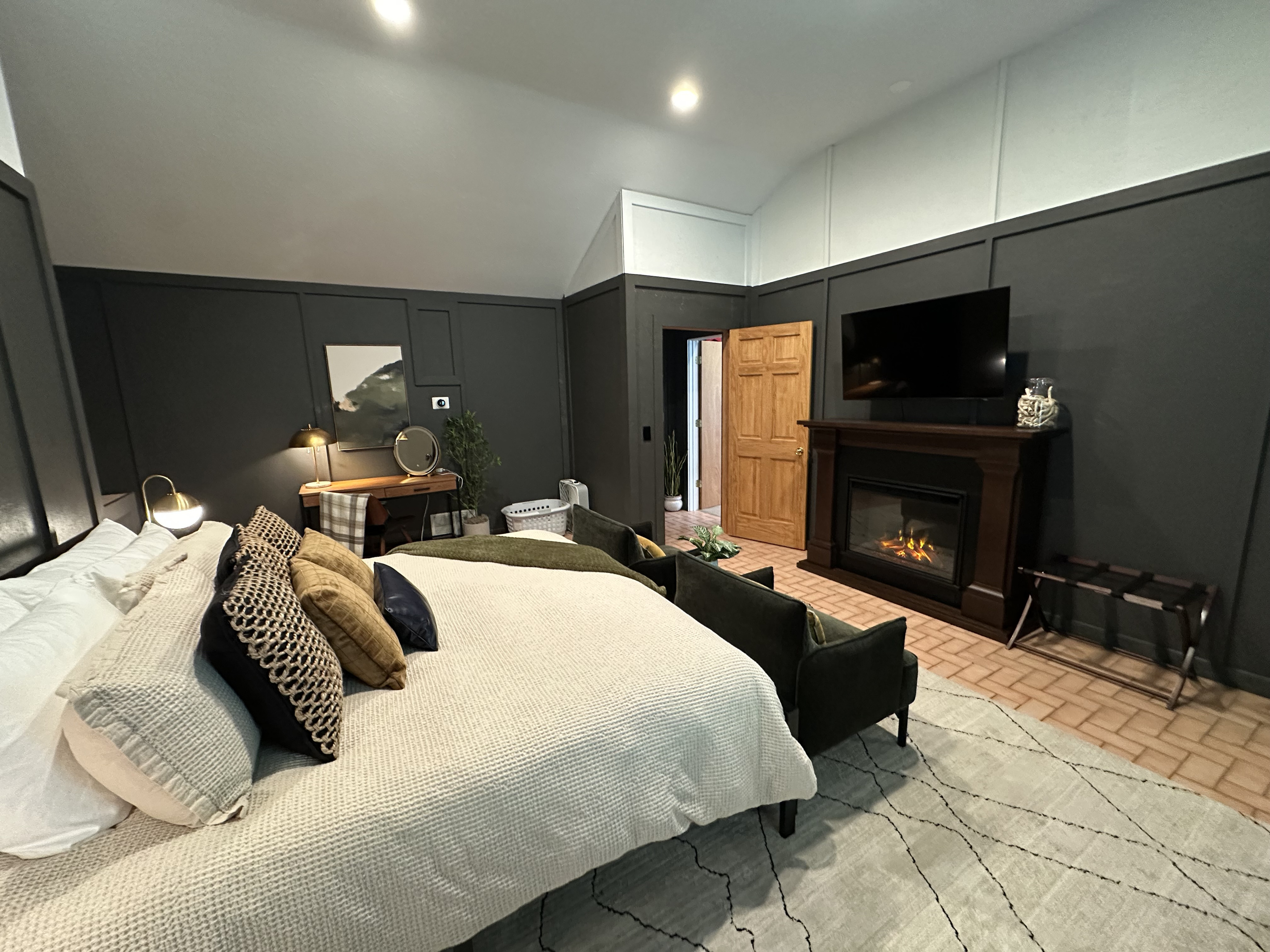 The master bedroom was recently updated to include a private entrance, so you no longer have to enter the master to reach the bunk room.