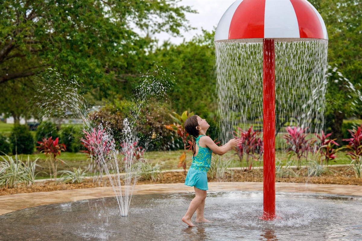Enjoy the splash pad!