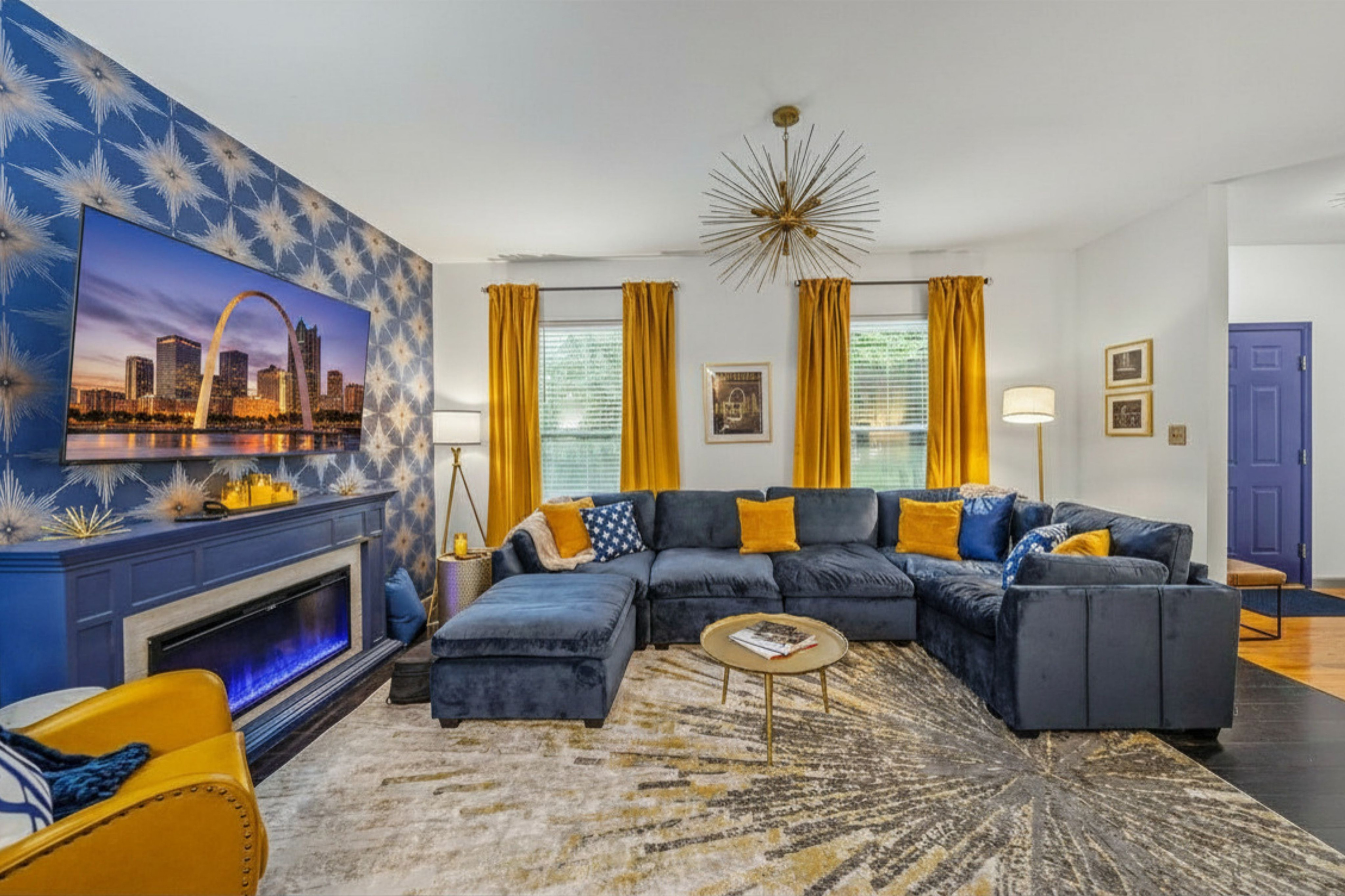 The perfect place to gather for movies, music, and conversation.