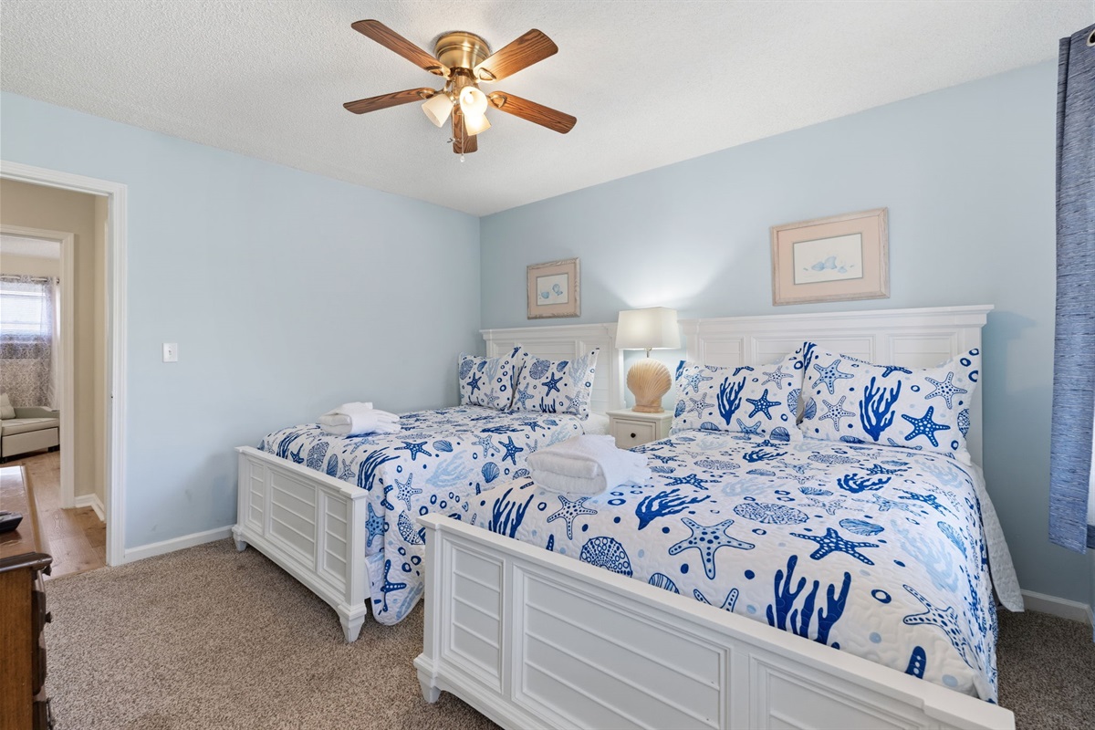 Guest Bedroom with two queen beds