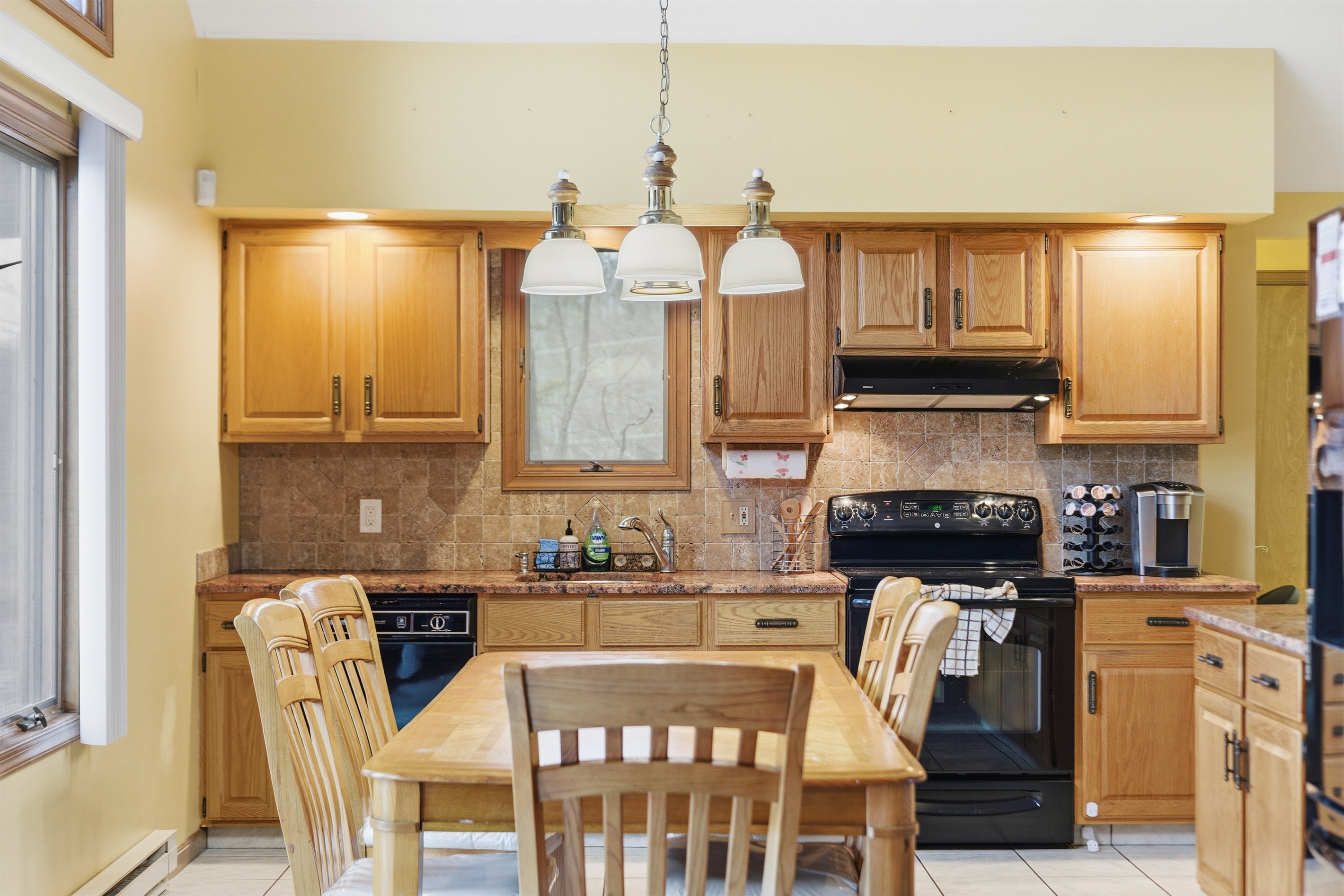 Dining area with the view of the lake