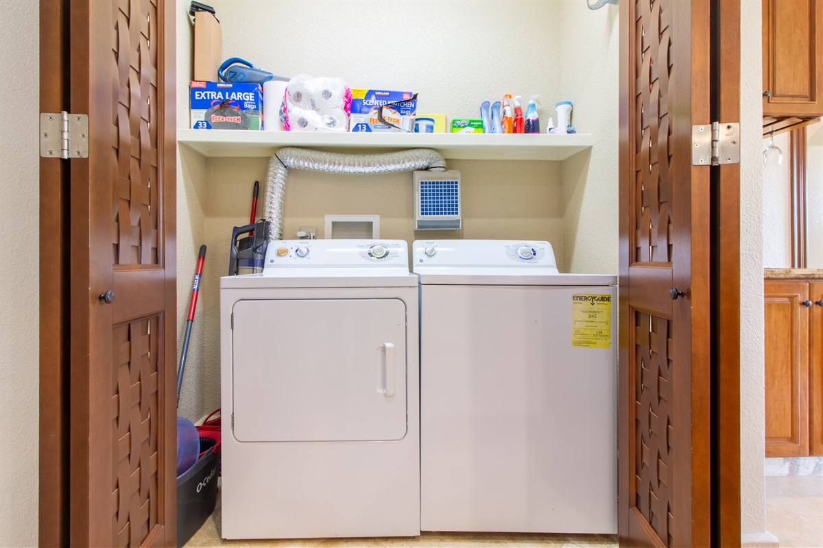 In unit washer/dryer