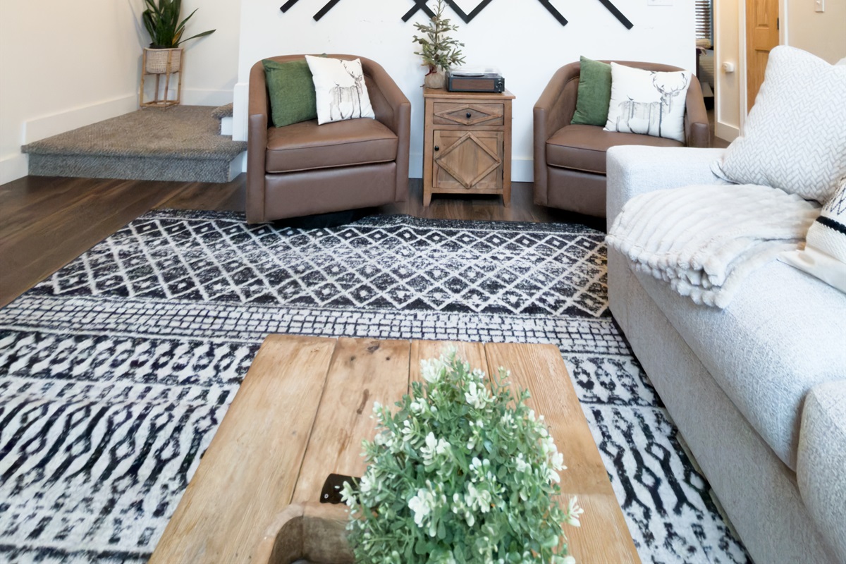 Relax with a book or listen to classical vinyl's. 