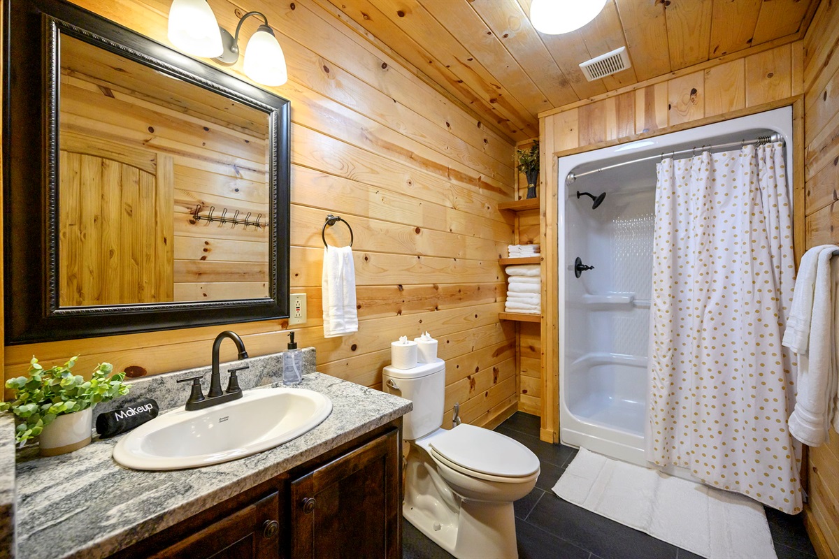 Private bath for upstairs bedroom