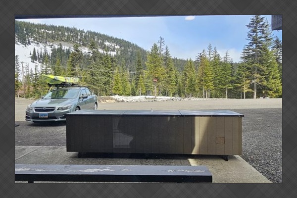 View of sitting area just outside of unit window.