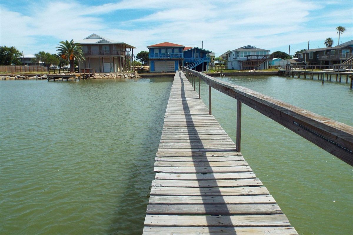 Private pier to Copano Bay