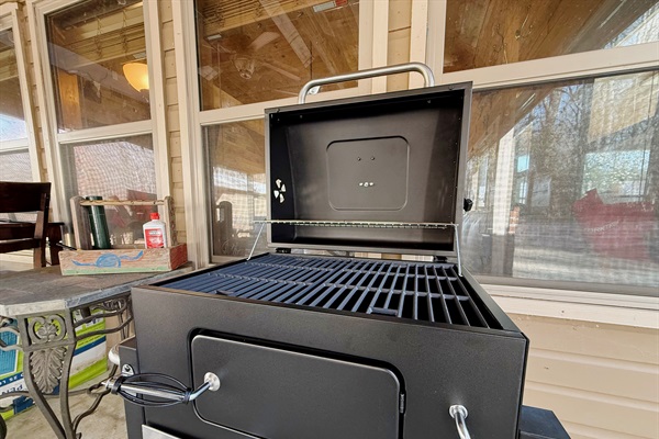 Cook under the stars with your crew sitting around the fire table 
