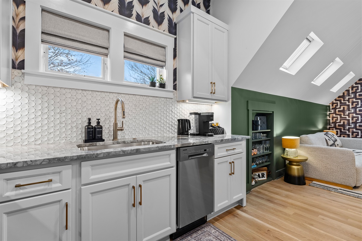 Well stocked and well laid out for short stays or extended visits.