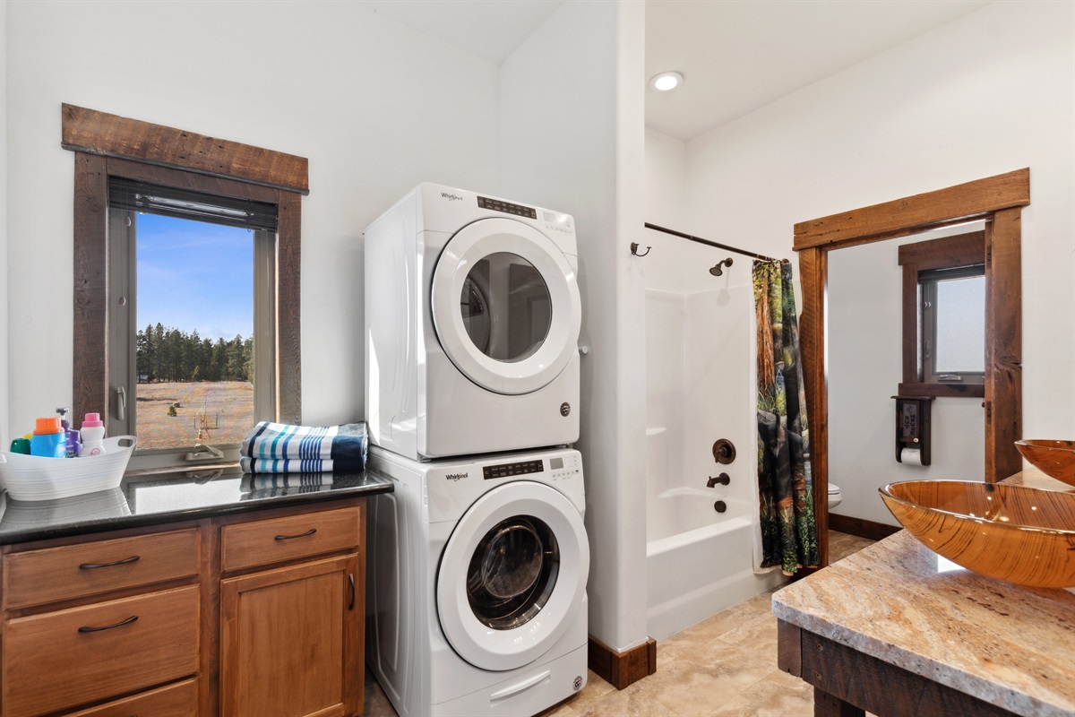 Enjoy the views while taking care of laundry in style!
