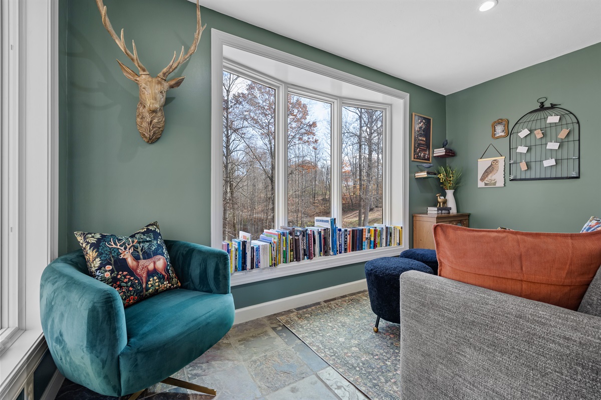 Read with a view where you're likely to spot wildlife through the window.