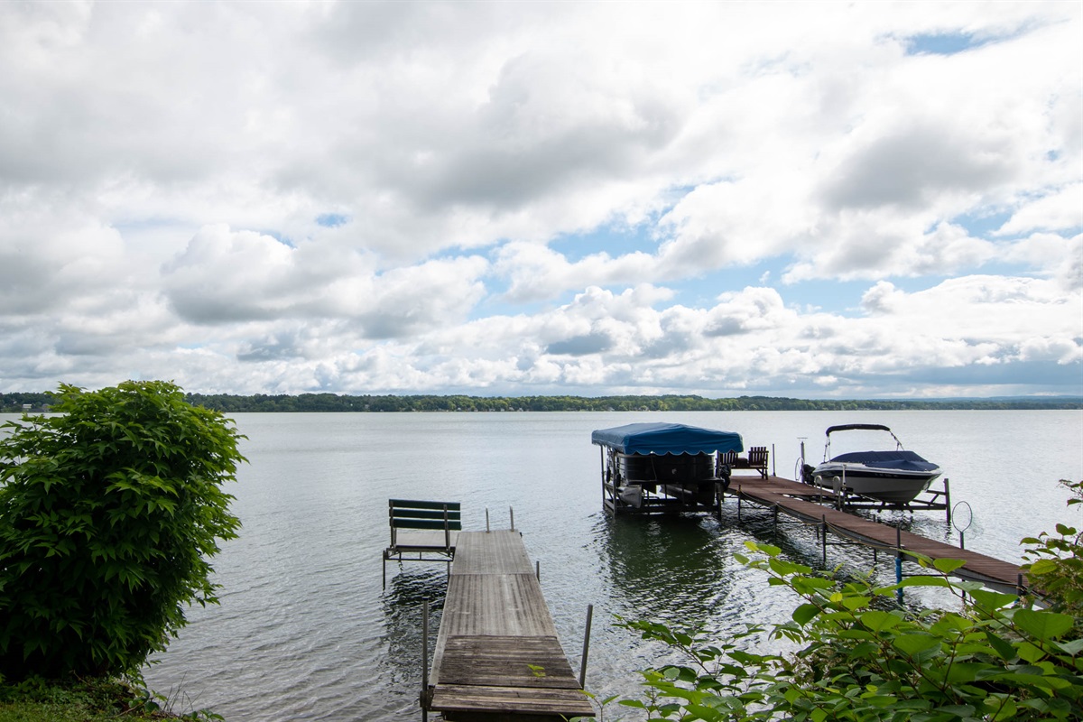 Shorter dock belongs to the property