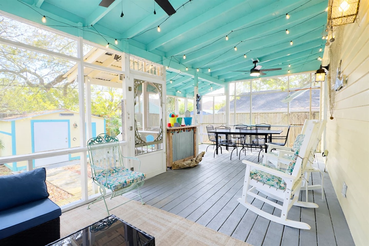 Your private backyard retreat with bar, games, and firepit