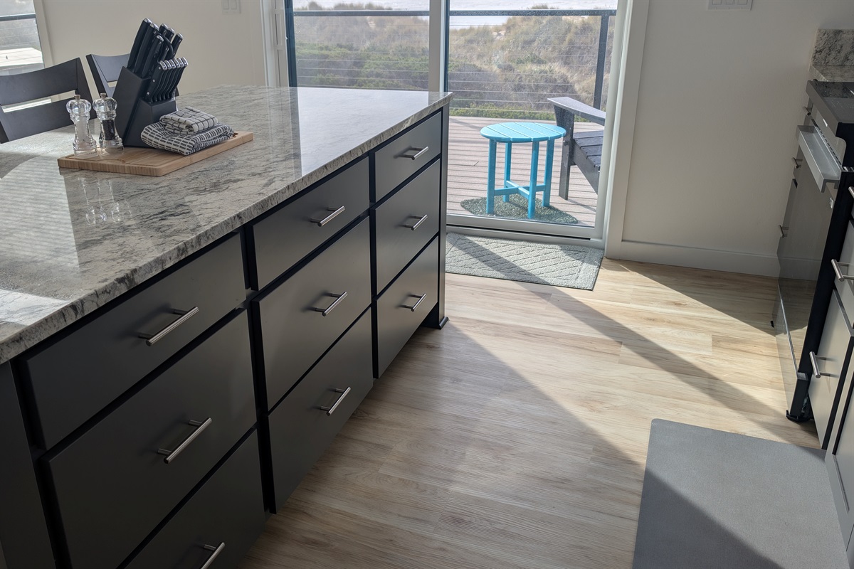 well laid out galley kitchen