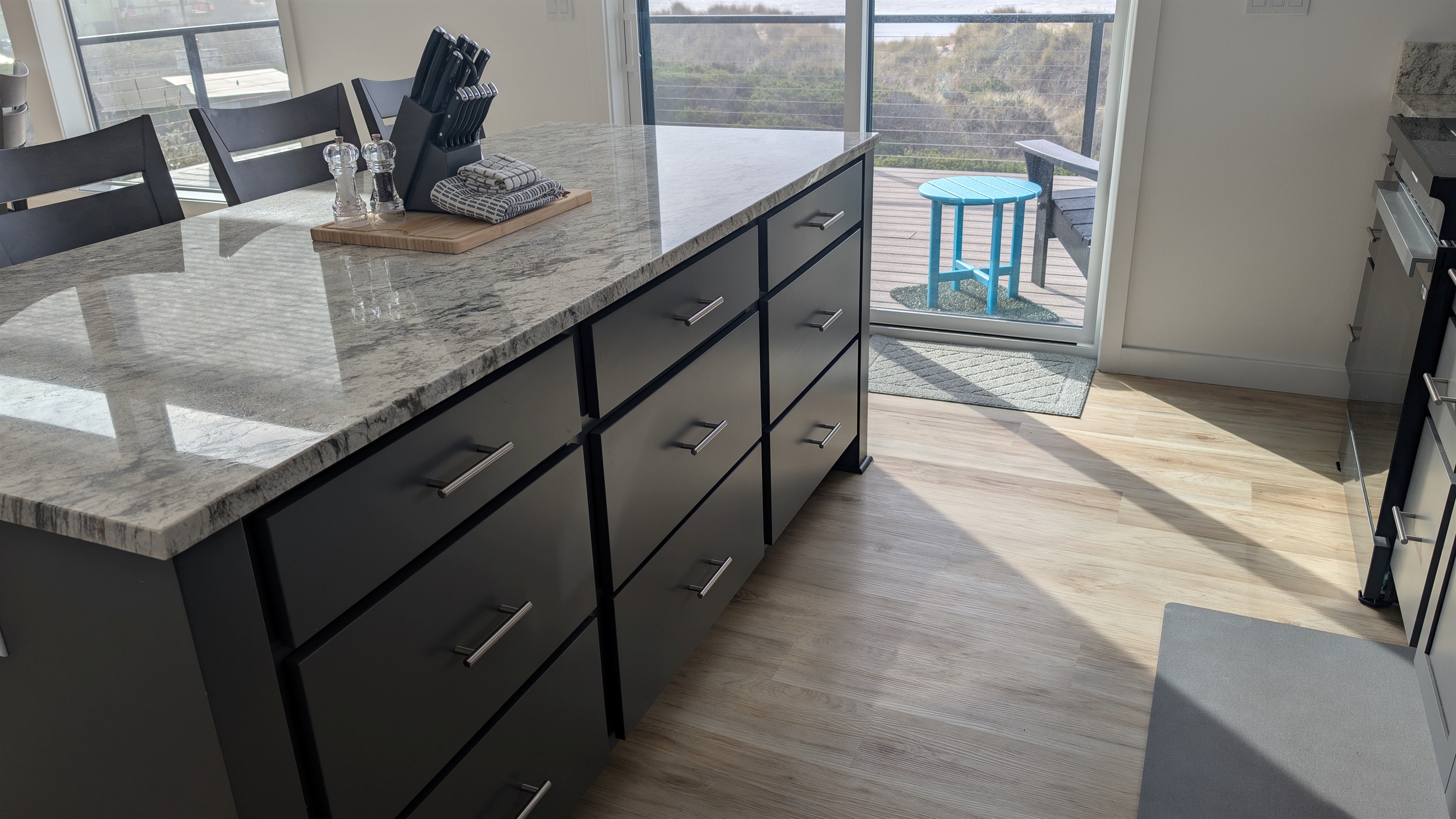 well laid out galley kitchen