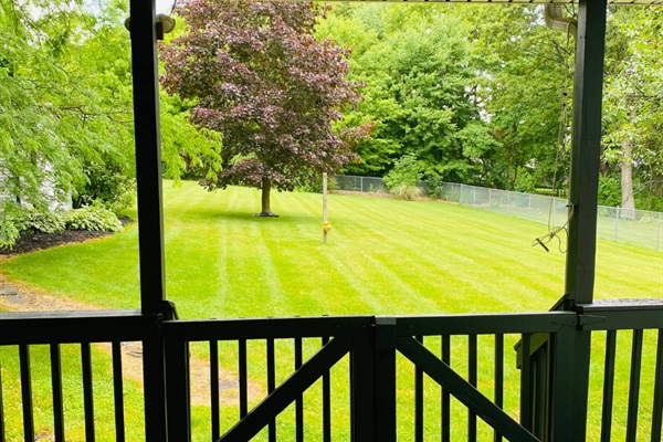 Fully fenced-in back yard.