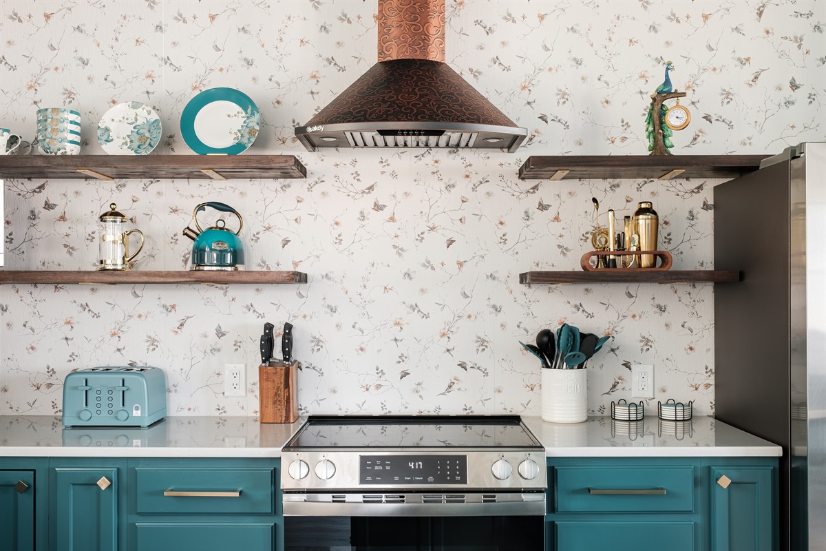 Enjoy top-of-the-line stainless steel appliances and spacious quartz countertops.