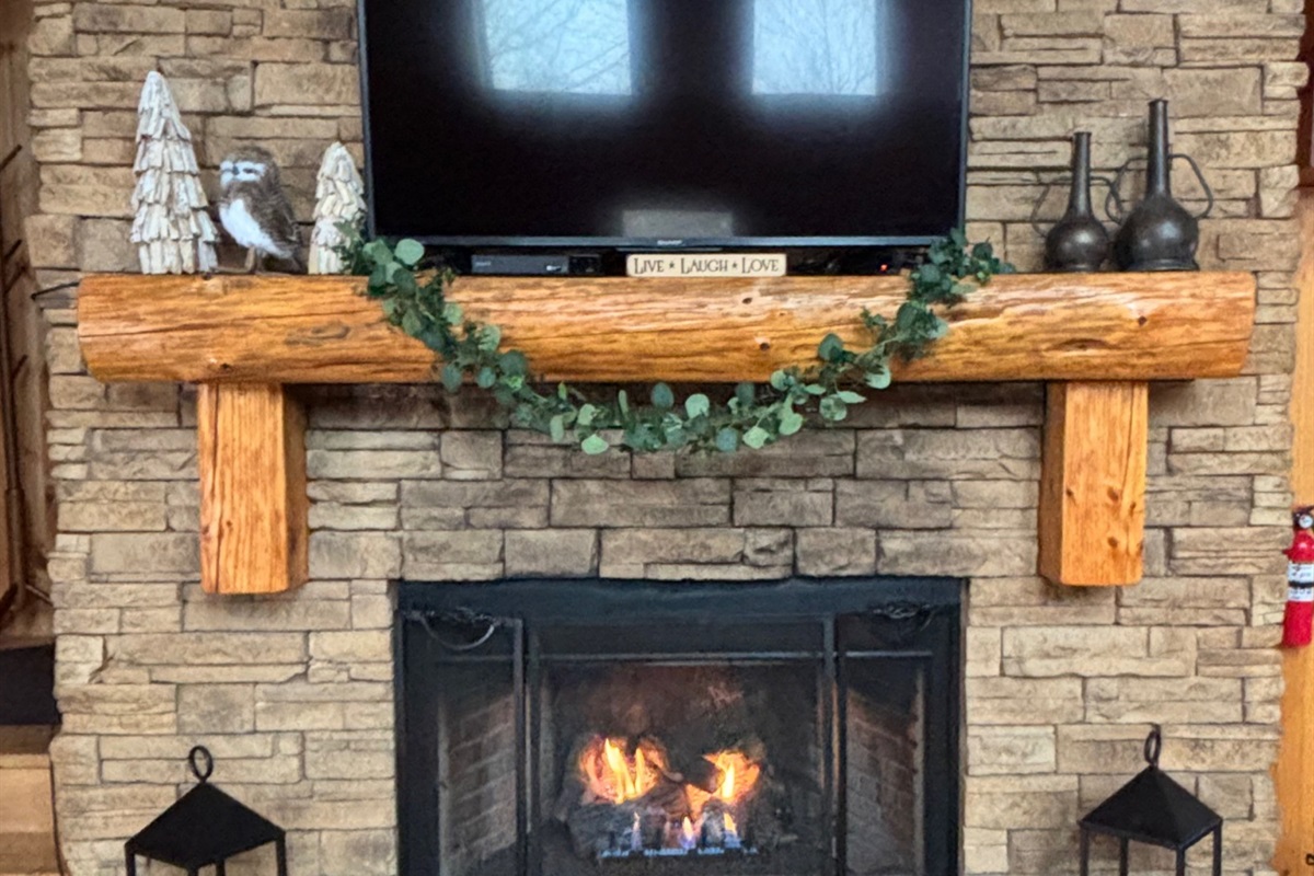 Enjoy the warmth of the gas fireplace (Oct. - April).